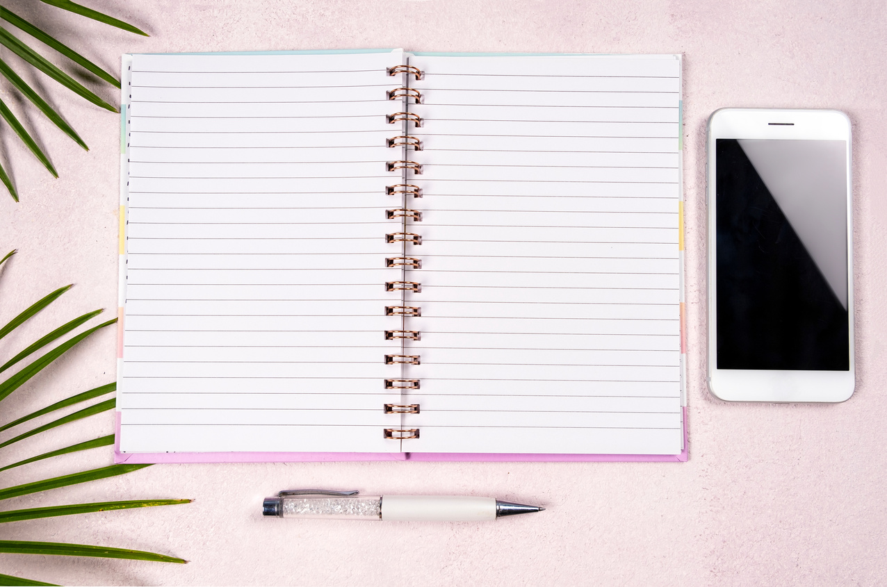 Business concept on pink background